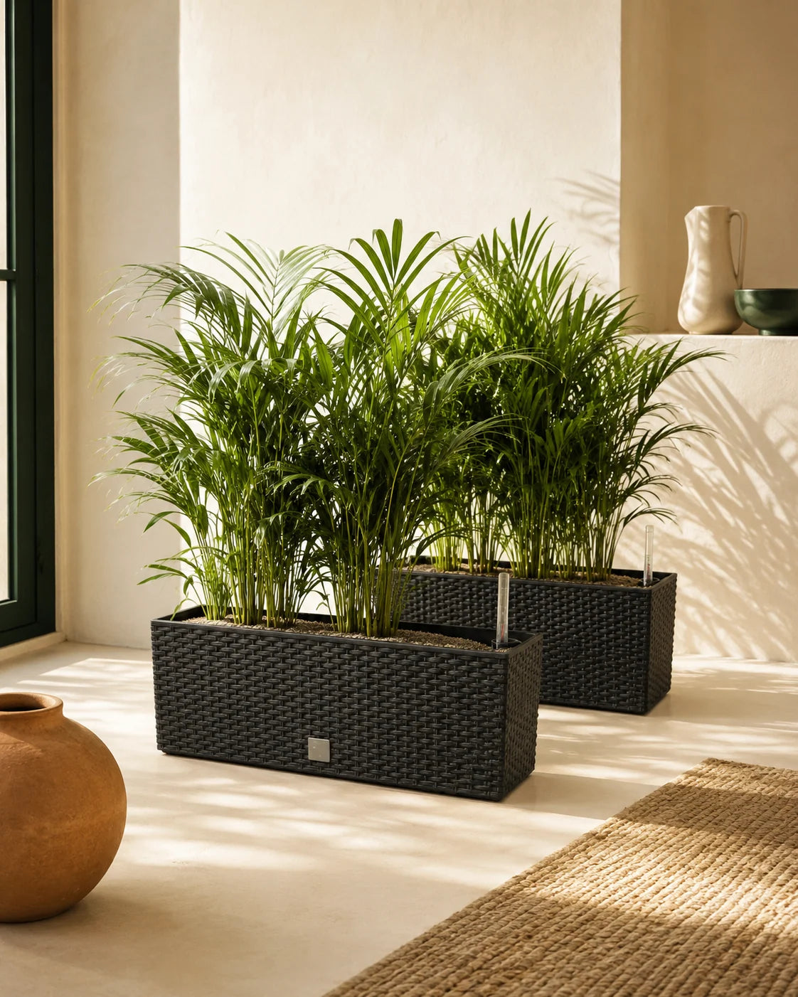 Manantial — pack de jardineras con autorriego Tenti