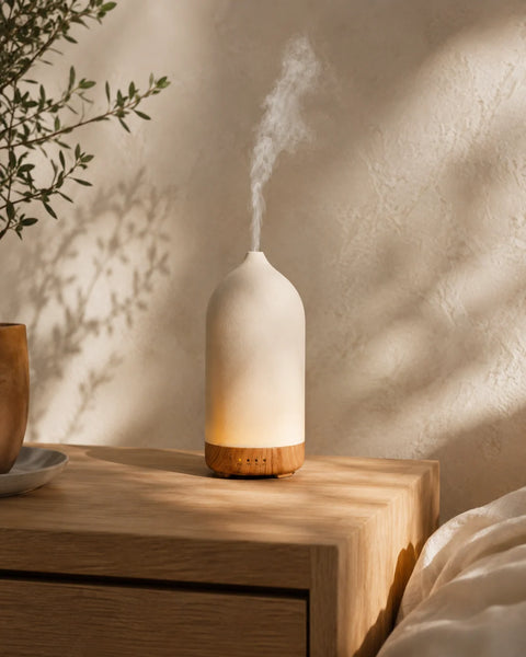 Bruma — humidificador de cerámica con luz